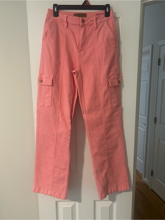 Judy Blue Denim - Judy Blue Pink Cargo Jeans